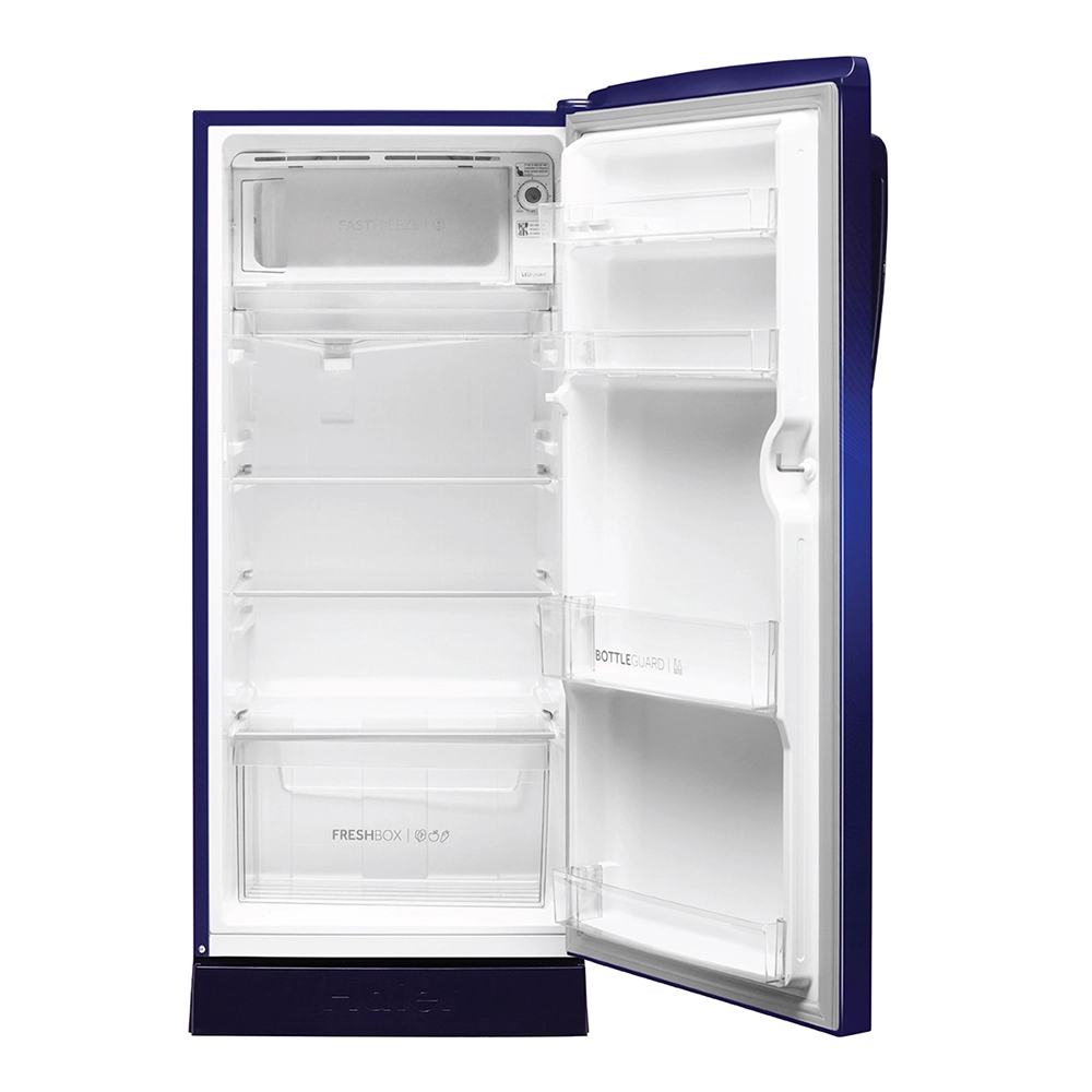 Haier 185L 2 Star Direct Cool Single Door Refrigerator with Toughened Glass Shelf - HRD-2062PMN-N